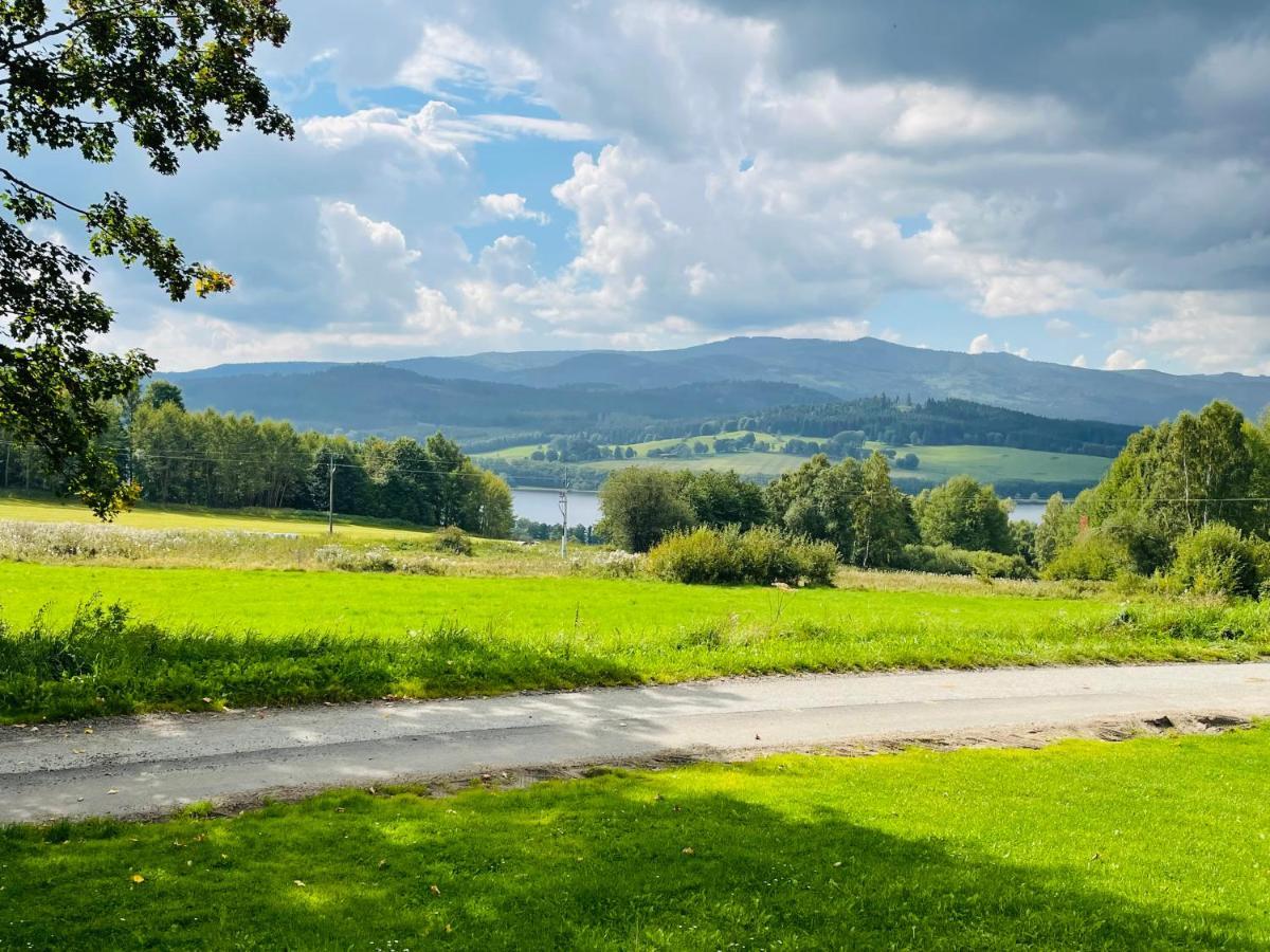 Chata Adam U Lipna Horní Planá Exteriör bild
